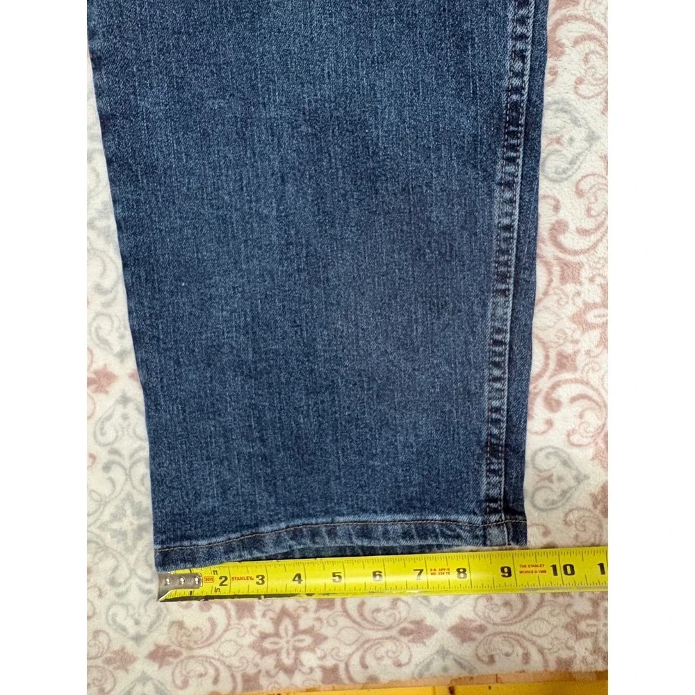 Wrangler Regular Fit Comfort Flex Waist Jeans Mens 48x30 Blue Denim 96CFWSW